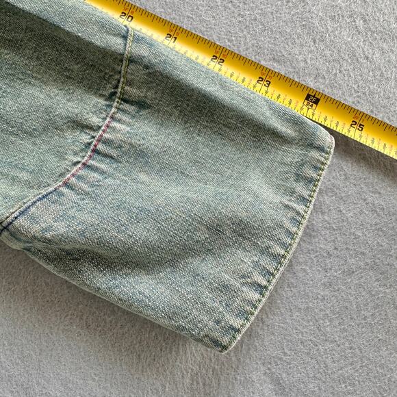 Le Superbe Surf Cowboy Pearl Button Western Shirt Sun Faded Denim Revolve Sz 8 - Picture 10 of 12